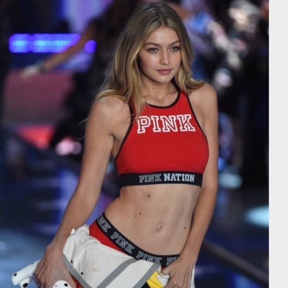 Pink Sport bra red - Picture 1 of 4